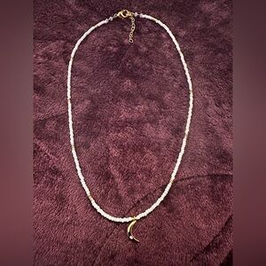 Moon Gold Plated/Beaded Necklace from Maui